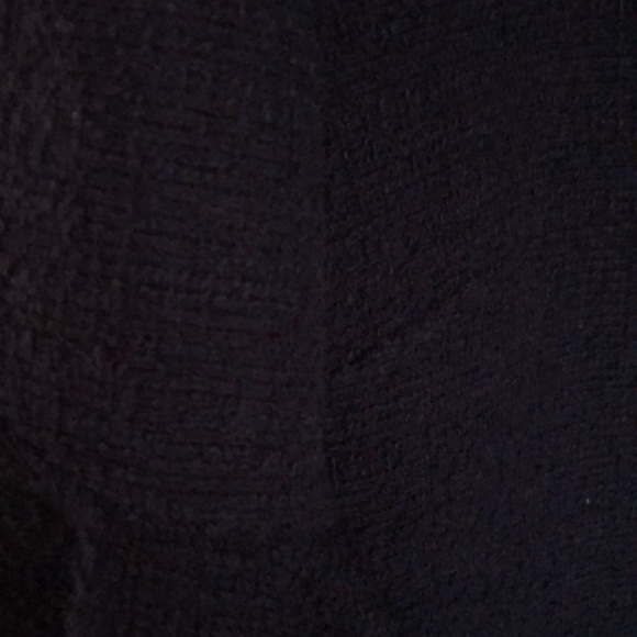 Banana Republic Navy Blue Knit Boucle Ruffle Sleeve Top S - Picture 12 of 14